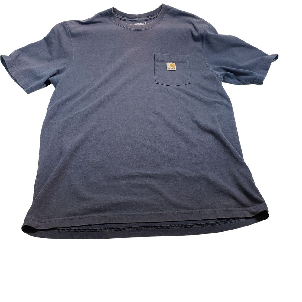 Carhartt K87 Pocket T-Shirt Mens Large Tall Bluestone Loose Fit Short‎ Sleeve